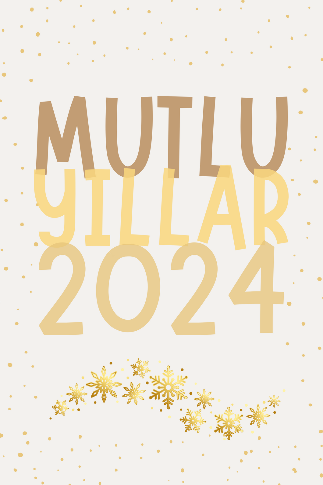 Mutlu Yıllar Kutlama Kartı